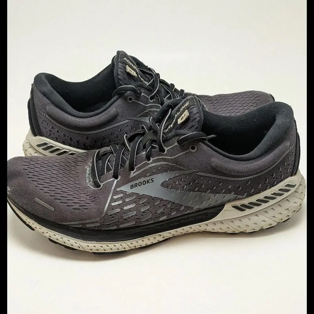 Mens BROOKS ADRENALINE 21 Guiderails Gray Running Shoes 1103491D093 Size 10